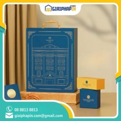 In hộp quai xách đựng 4 bánh trung thu Manoir Des Arts Hotel