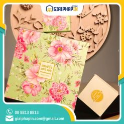 In hộp mềm âm dương đựng 4 bánh trung thu Heng Cheng Bakery