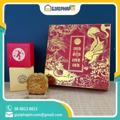 In hộp đựng 4 bánh trung thu Heng Cheng Bakery