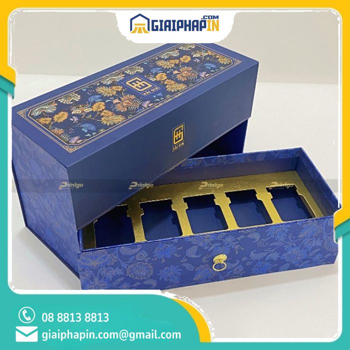 In hộp yến Hải Gia hai tầng cao cấp