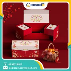 In hộp quà tết cao cấp 2 tầng - Uyển Xuân